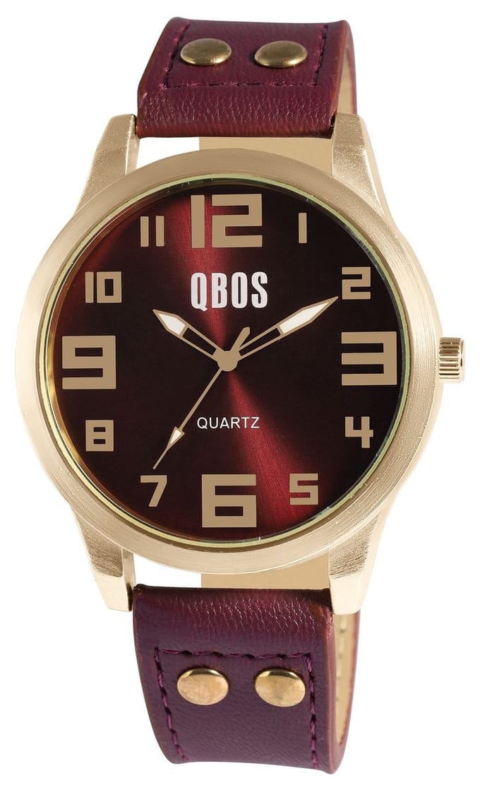 QBOS QBOS Unisex horloge Mineralglas