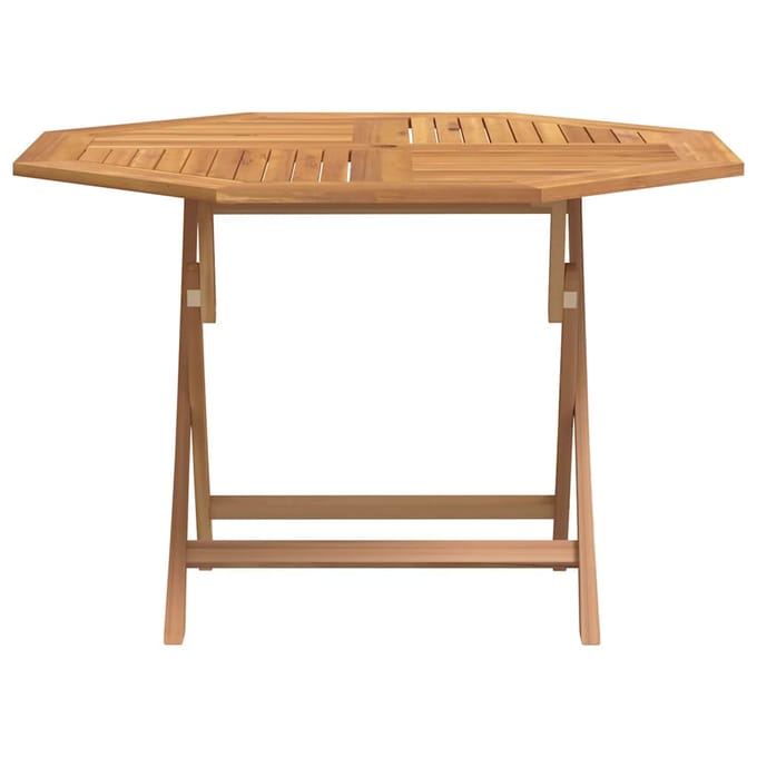 vidaXL - Tuintafel - inklapbaar - 110x110x75 - cm - massief - teakhout