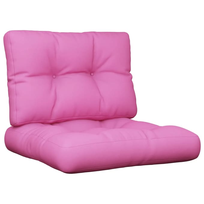 vidaXL - Palletkussens - 2 - st - stof - roze