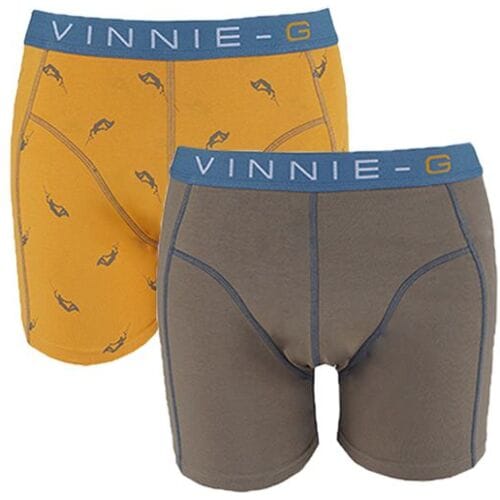 Vinnie-G Boys boxershorts Wakeboard Grey - Print 2-Pack-128/134