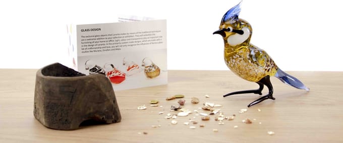 Vogel van glas Plaagvogel