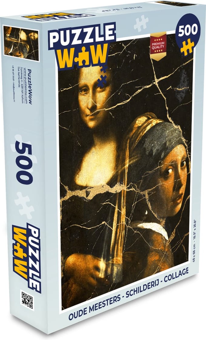 Puzzel Oude meesters - Schilderij - Collage - Legpuzzel - Puzzel 500 stukjes