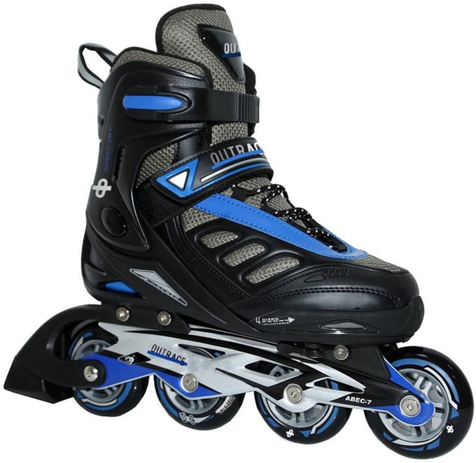 Outrace Ghost Sky Blue Black-Blue PW-125C 36-39 Inline Skates