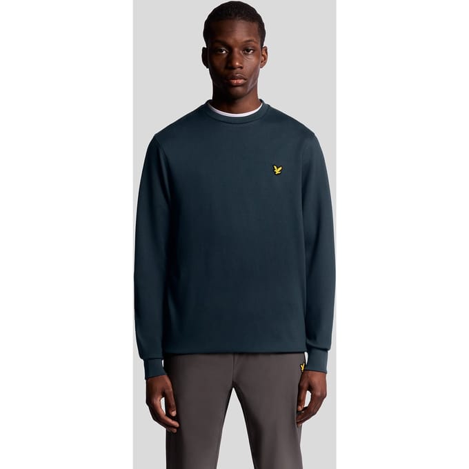 Lyle & Scott Crew Neck Fly Fleece Sweater Heren - Maat S