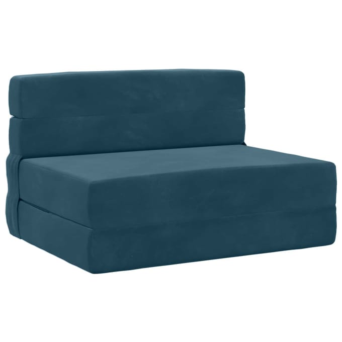 vidaXL - Vouwbare - Sofa - Bed - Blauw - 70 - x - 72 - x - 60 - cm - Stof