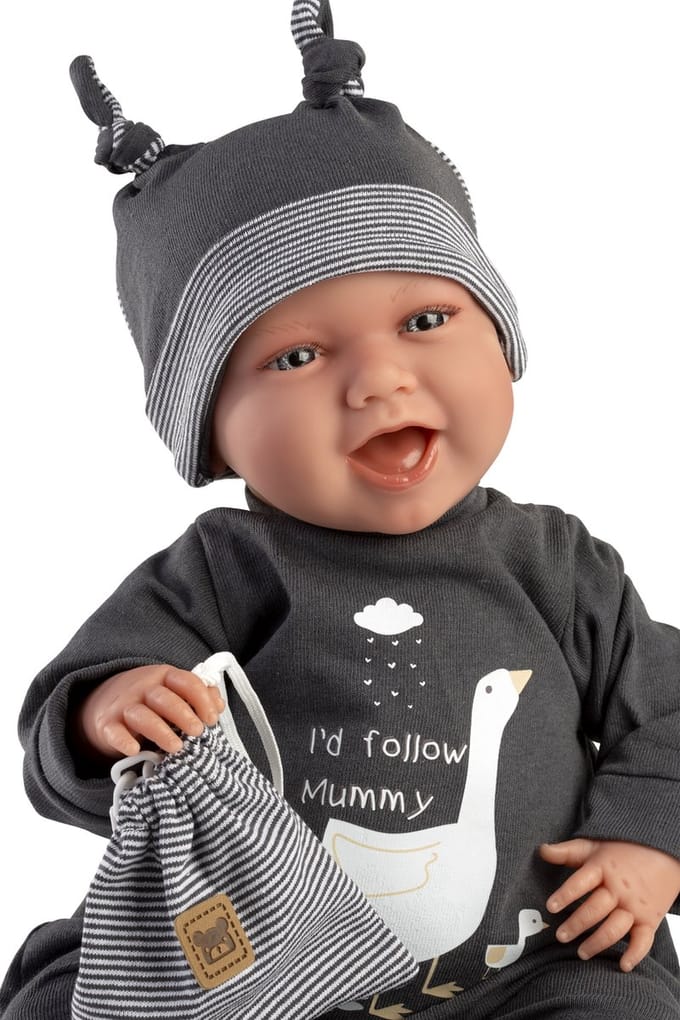 Llorens babypop Mimo Sonrisas met geluid en speen 42 cm