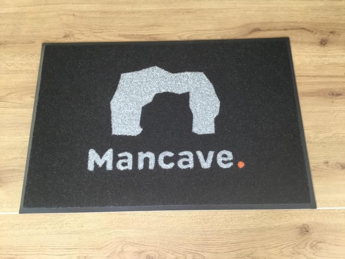 ADMAT | Deurmat Mancave | zwart |  75x50cm |