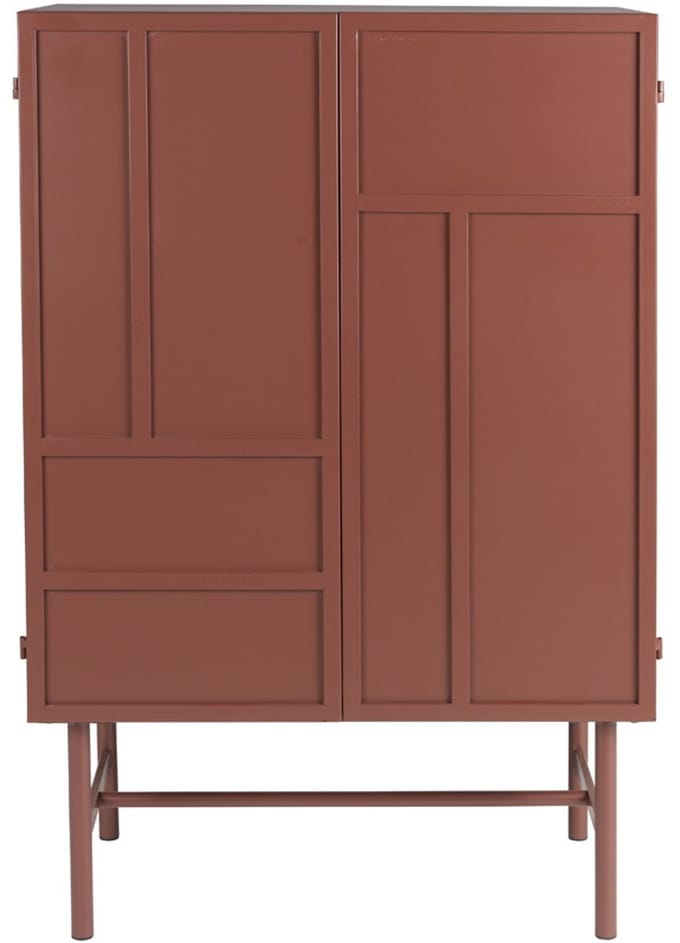 Housecraft Living Davis Kast Metaal Bruin/ Rood