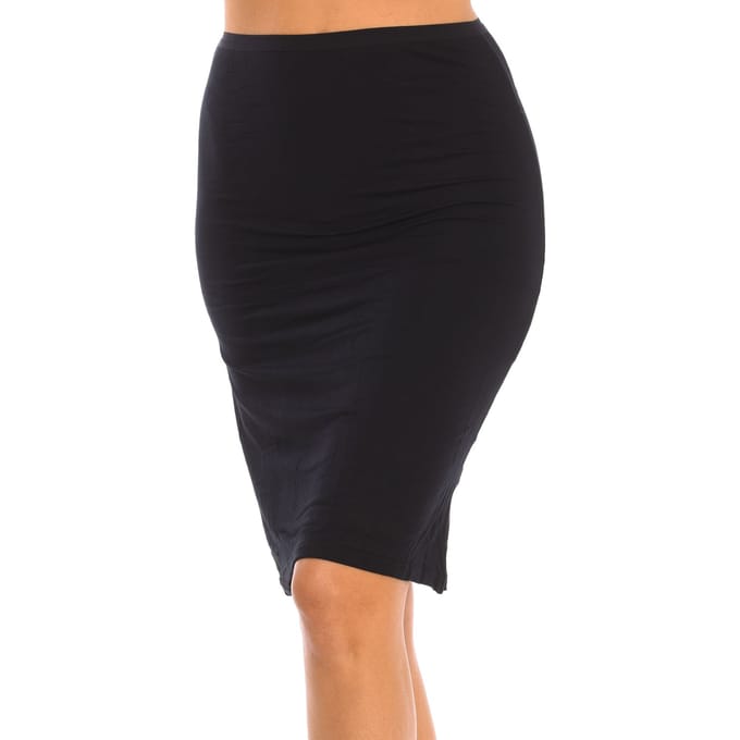 Dames Midi Onderrok met Elastische Tailleband Q300