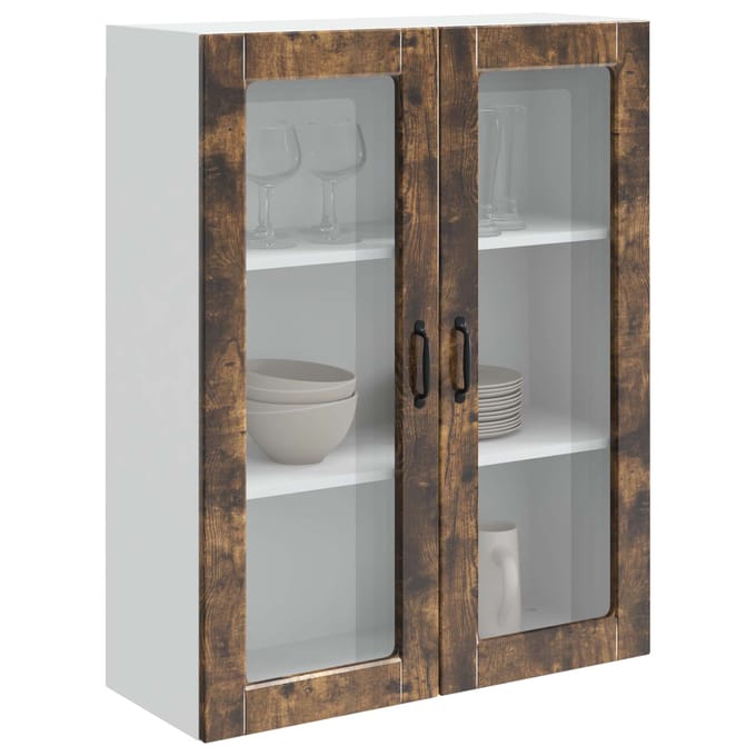 vidaXL - Vaatwasserpaneel - Kalmar - Rook - Eiken - 80 - x - 31 - x - 100 - cm