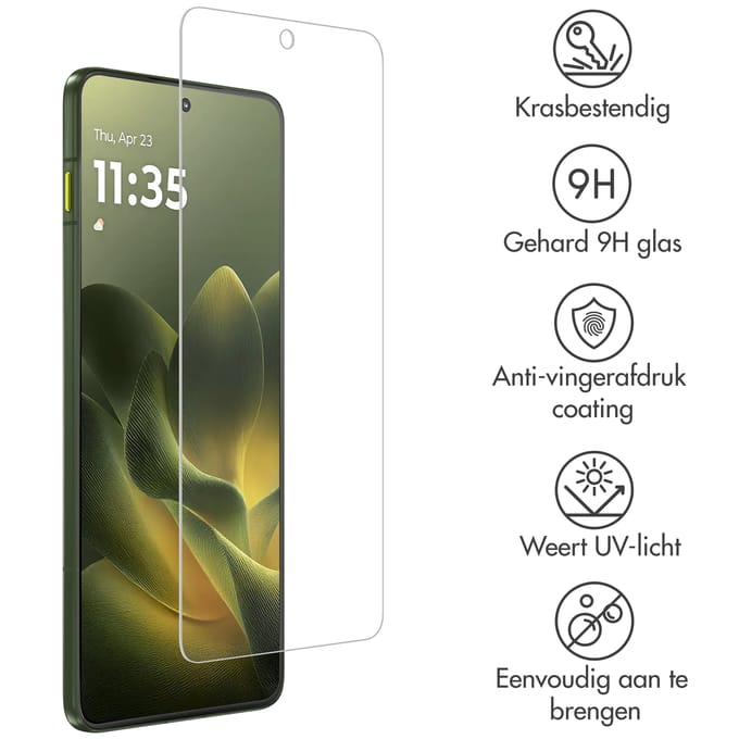 Accezz Gehard Glas Screenprotector voor de Motorola Edge 70