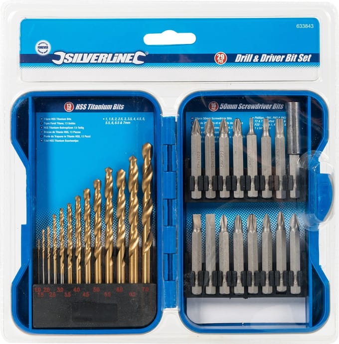 Silverline 29-delige boor- en bit set