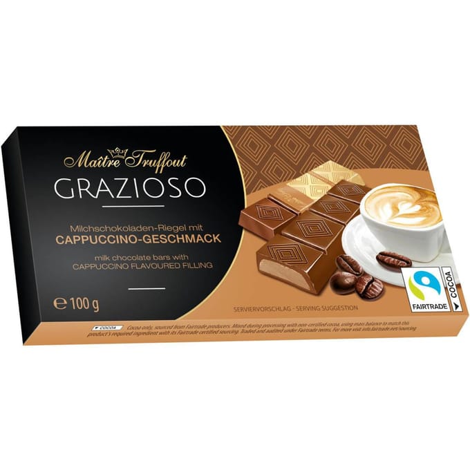MaitreTruffout Chocolats Grazioso avec Garniture Cappuccino 100 g