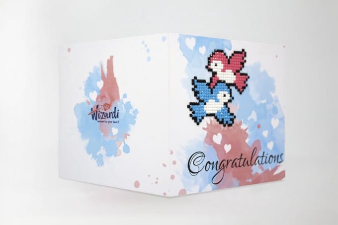Diamond Painting Congratulations wenskaart