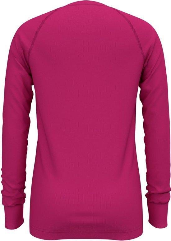 Odlo - Maat 152 - Bl Top Crew Neck L/S Active Warm Kinderen Thermoshirt - Beetroot Purple