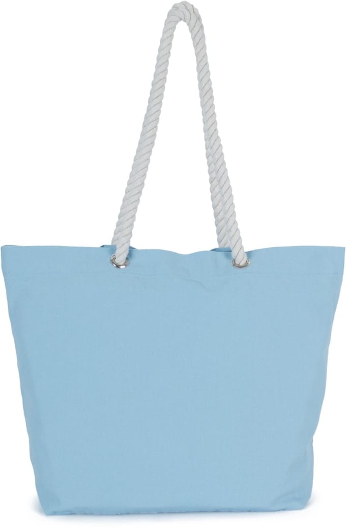 Kimood Totebag in marinestijl KI3209 - Washed Dream Blue - One size