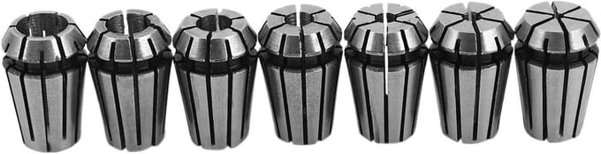 ER11 Collet Set - Spantang Set - CNC Frezen - Zelfontspannend Ontwerp - 1-7mm - Zilver