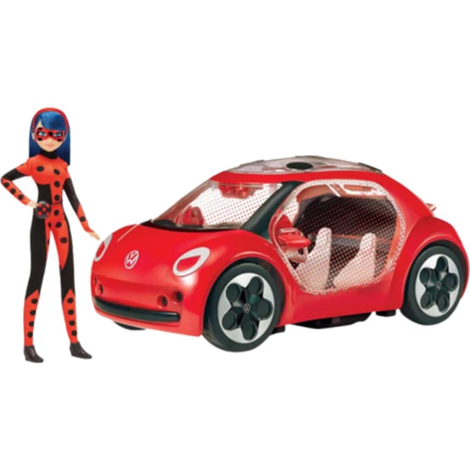 Miraculous Ladybug E-Beetle Car with Fashion Doll