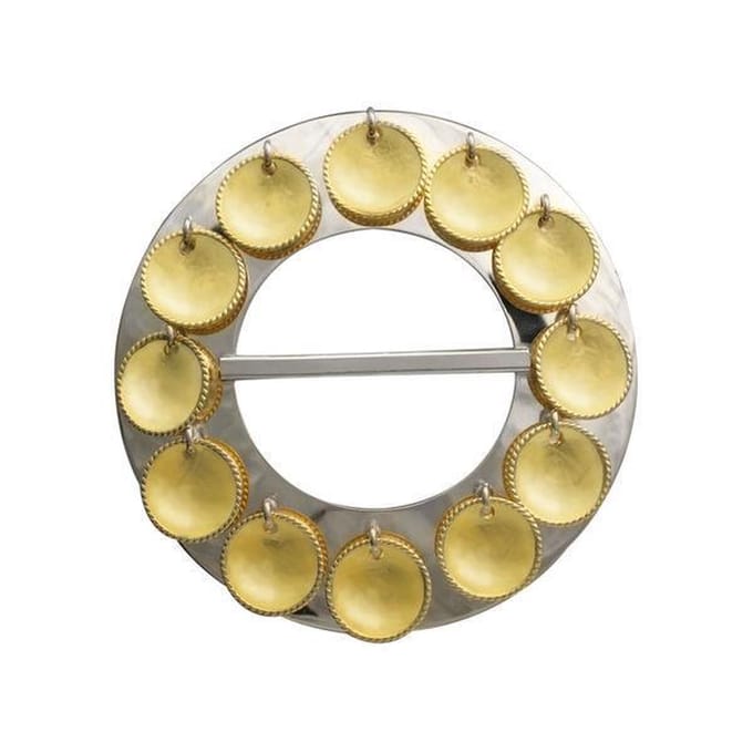 AuBor ®. Broche. Zilver. Risku 70 mm