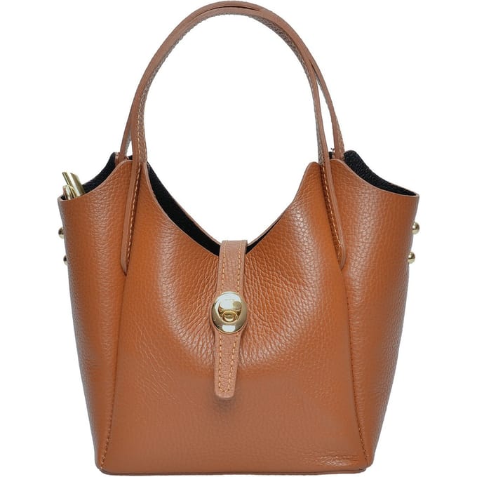 Isabella Rhea Brown Rundleer Tas