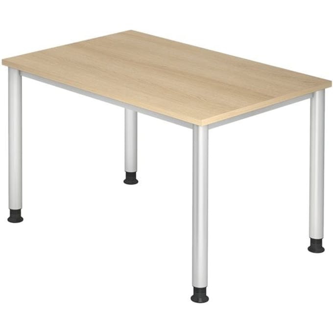 HILO 12 S | Bureau - 120x80 Eiken Tafelhoogte I In hoogte verstelbaar