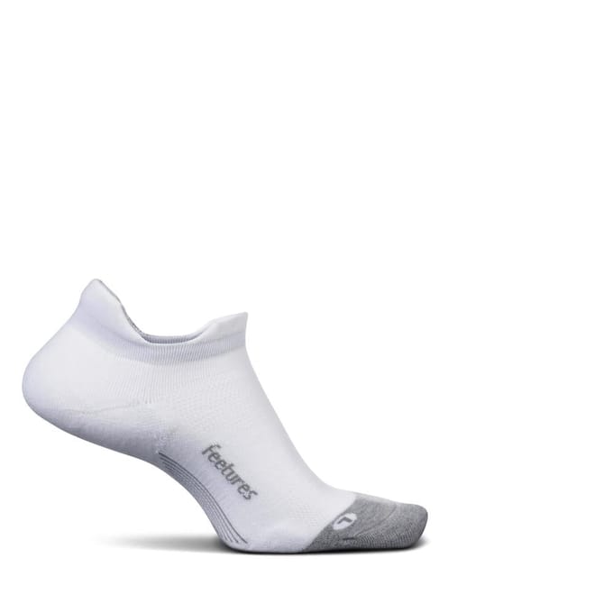 Feetures - Elite Max Cushion No Show Tab - White - Wit / SMALL