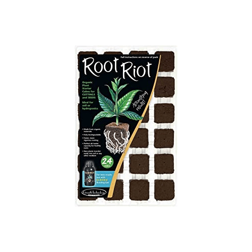 Clonex Root Riot tray 24 stuks, Stek en ontkiem