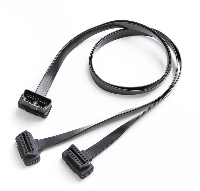 OBD II 16 Pin Splitter en Verlengkabel Adapter 1 Male 2 Female 30CM