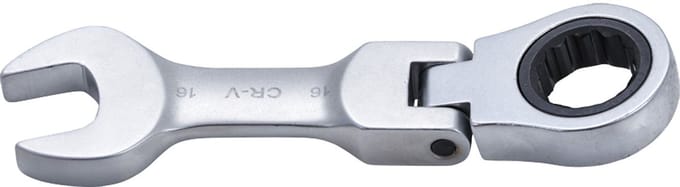 BGS Ratel ringsteeksleutel kort knie 16 mm