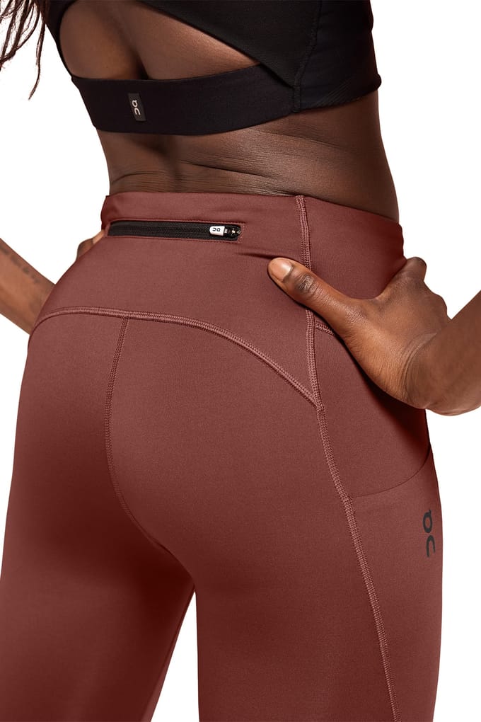 On Performance Tights 7/8 2 Ruby Maat: L | Sportleggings Outlet | Dames