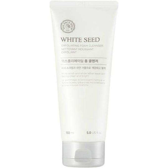 THE FACE SHOP White Seed Exfoliating Foam Cleanser 150ml beige