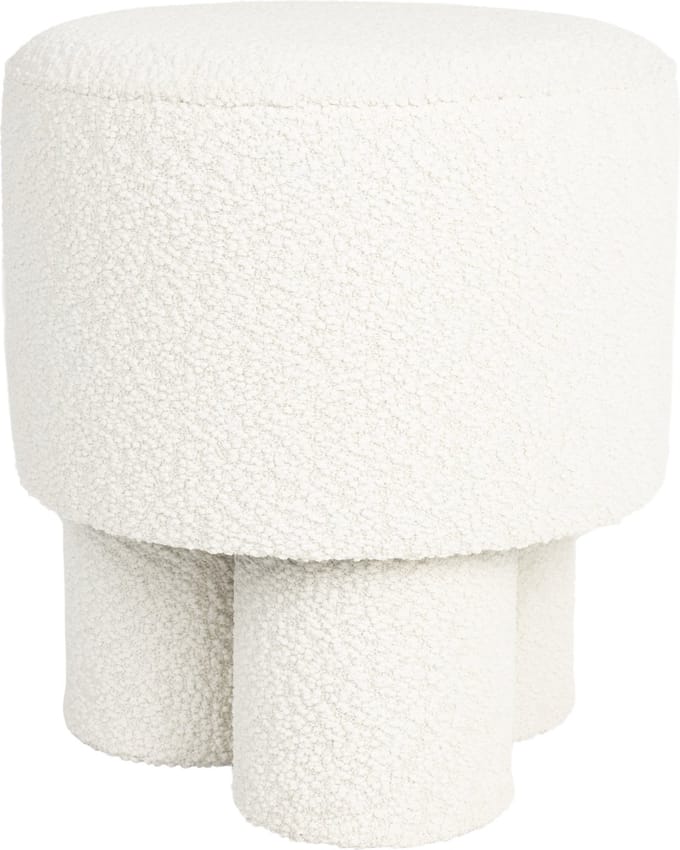 Housecraft Living Marcos Kruk/ Poef Bouclé Wit