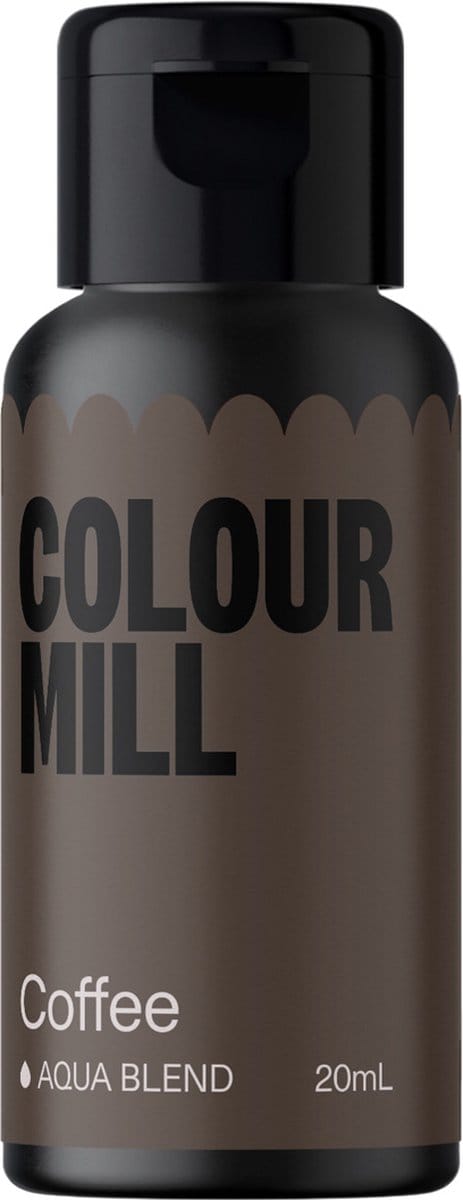Colour Mill Aqua Blend Voedingskleurstof op Waterbasis - Coffee - 20 ml
