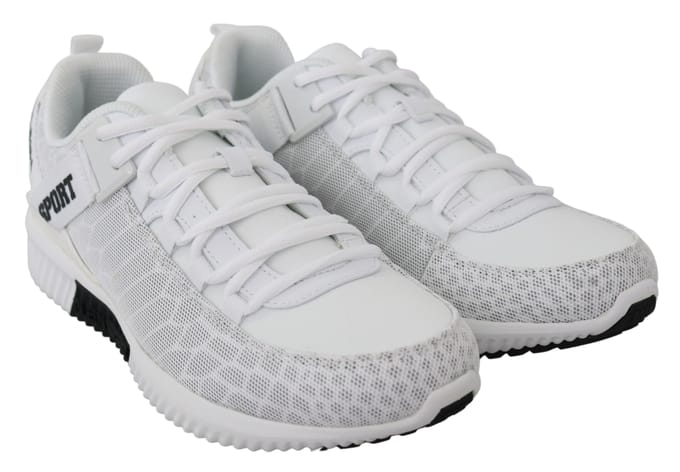 Plein Sport Heren Wit Polyester Adrian Sneakers Schoenen