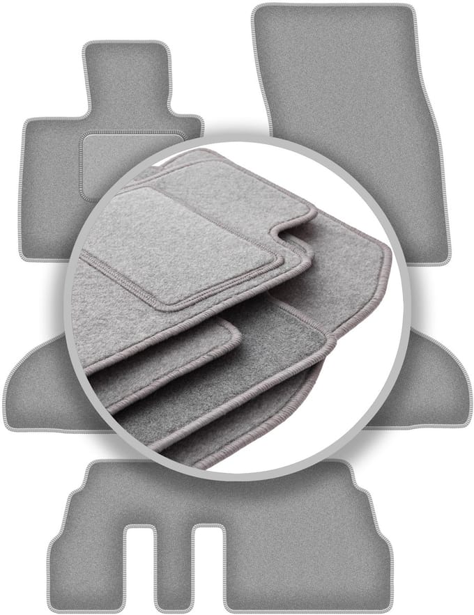 Automatten asgrijs voor: BMW X5 F15 7-zitter (2013-)