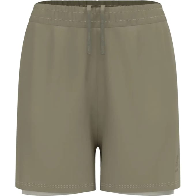 Odlo Essential 4in 2in1 Hardloopshorts Dames-Kaki