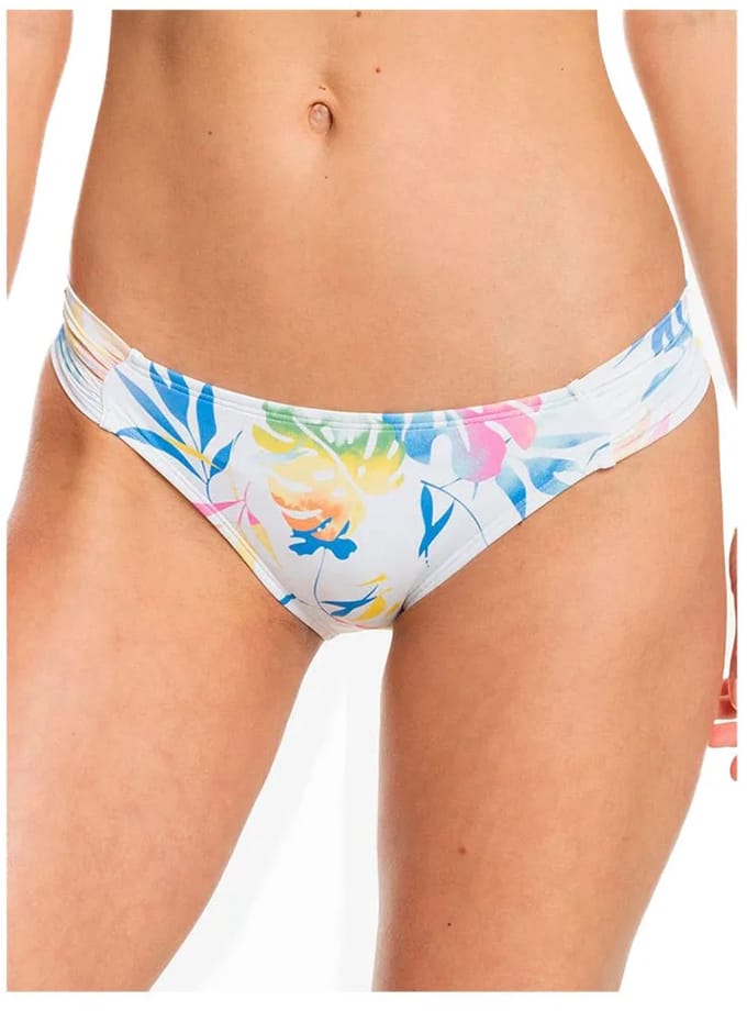 Roxy Printed Beach Classics Mode Bikinibroekje Wit L Vrouw