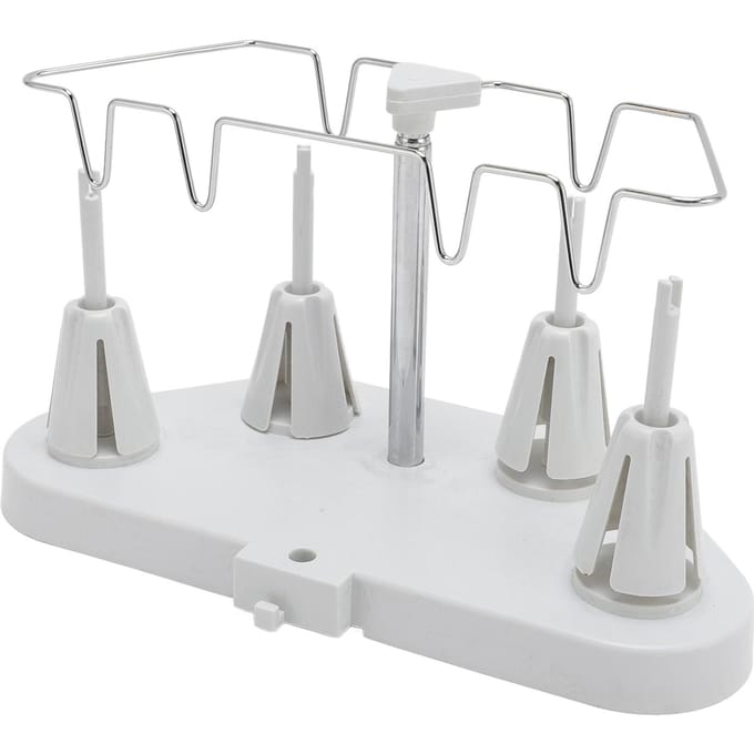 Spoeldraadstandaard Multifunctioneel Trapeziumvormig 4 Draadhouders Verplaatsbaar In Hoogte Verstelbaar Plastic gray