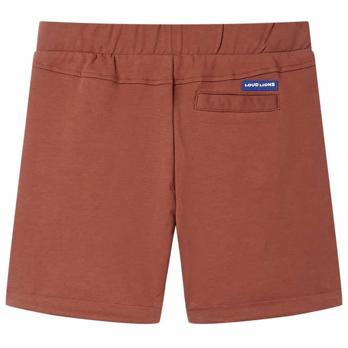 vidaXL Kindershorts met trekkoord 128 bruin