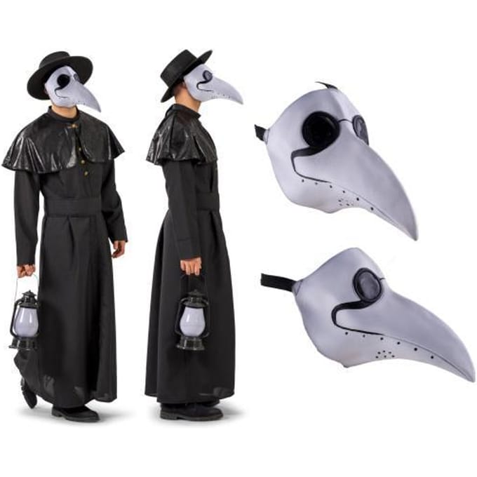 Masker Pestdokter - Halloween Masker - Volwassenen - One Size - Een Stuk