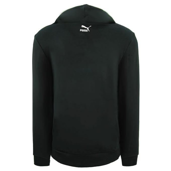 Puma Graphic Logo Pullover Lange Mouw Zwart Heren Hoodie 596726 01