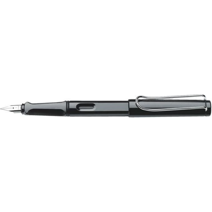 Lamy vulpen, model safari black met een medium blauwe vulling