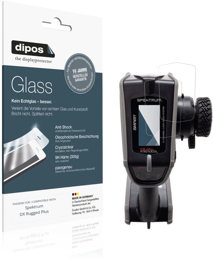 dipos – 2x Pantserfolie geschikt voor Spektrum DX Rugged Plus | 9H Screenprotector
