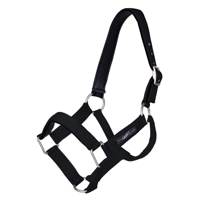 Qhp Halster Extra Sterk Zwart - middel