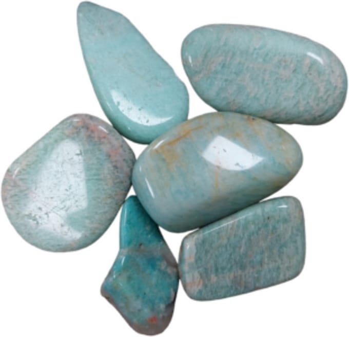 Amazoniet 100 gr. trommelstenen (mt3)