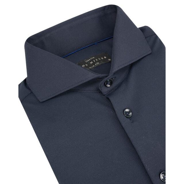 John Miller Overhemd Hyperstretch Donkerblauw (navy) - Maat 44 - Heren - Overhemden Casual