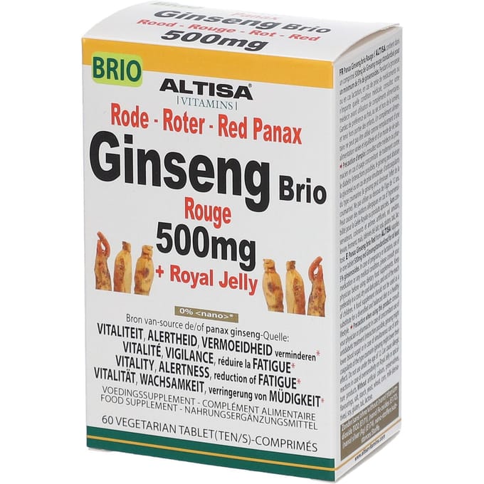 Altisa® Rode Ginseng + Koninginnenbrij 60 Gecomprimeerde tabletten