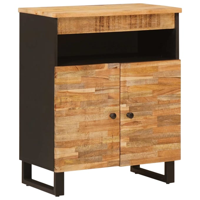 vidaXL - Bijzetkast - Bruin - 60 - x - 33 - x - 75 - cm - Massief - Mango - Hout