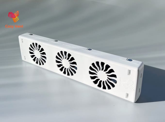 COZYVENT Radiator Ventilatoren single set - Next Generation Afstandsbediening & Display – Energiebesparende Radiator Booster
