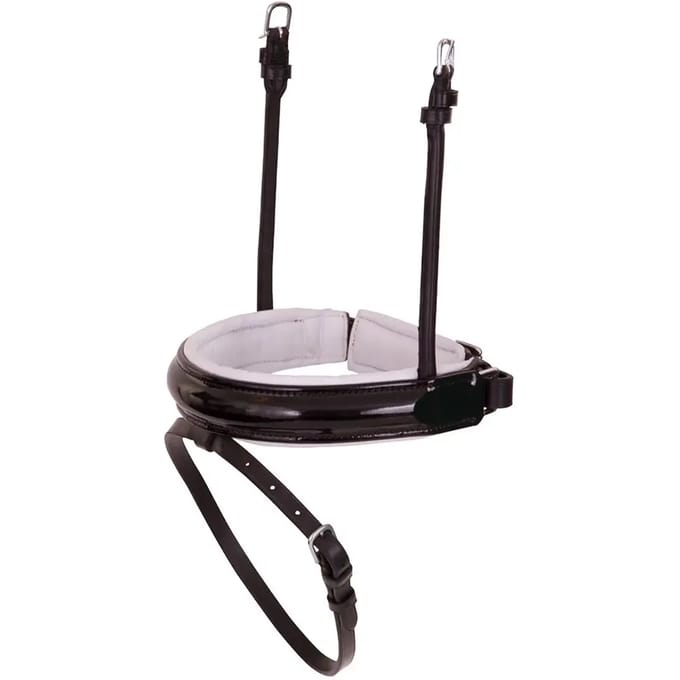 Paardenneusriem in breed lakleer BR Equitation Pull-back Lacquer